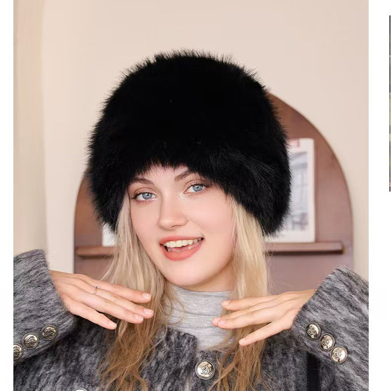 Thickened windproof warm versatile wool hat