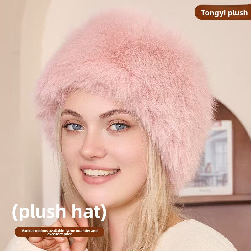 Thickened windproof warm versatile wool hat