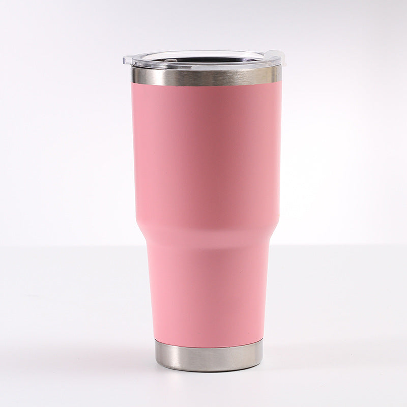 30oz Stainless Steel Car Cup American Large-mouth Beer Cup Large-capacity Thermal And Cold Insulation Ice Cup