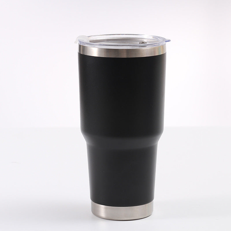 30oz Stainless Steel Car Cup American Large-mouth Beer Cup Large-capacity Thermal And Cold Insulation Ice Cup