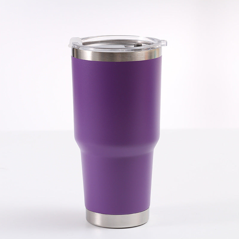 30oz Stainless Steel Car Cup American Large-mouth Beer Cup Large-capacity Thermal And Cold Insulation Ice Cup