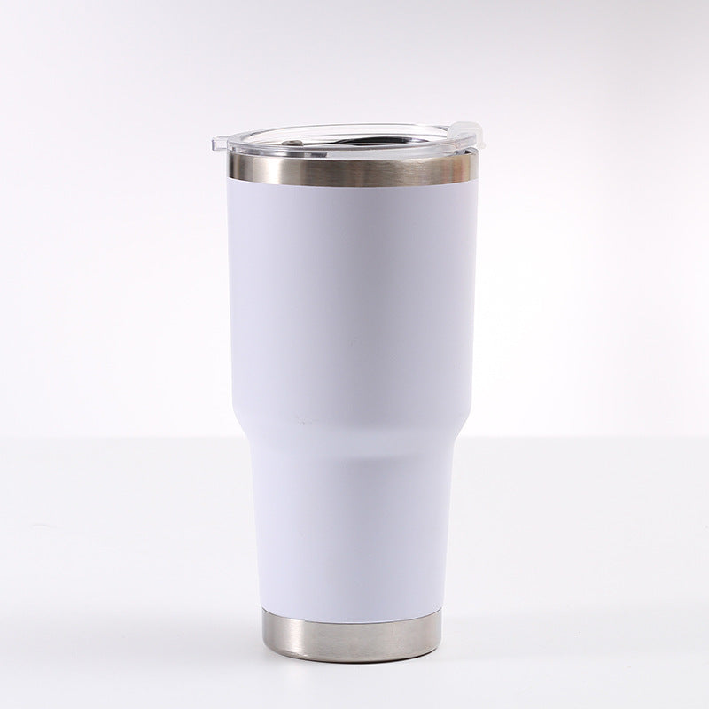 30oz Stainless Steel Car Cup American Large-mouth Beer Cup Large-capacity Thermal And Cold Insulation Ice Cup