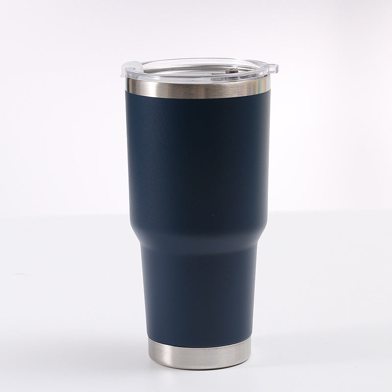 30oz Stainless Steel Car Cup American Large-mouth Beer Cup Large-capacity Thermal And Cold Insulation Ice Cup
