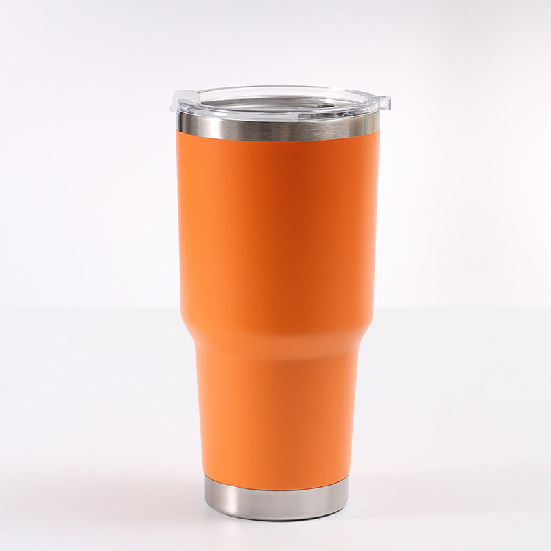 30oz Stainless Steel Car Cup American Large-mouth Beer Cup Large-capacity Thermal And Cold Insulation Ice Cup