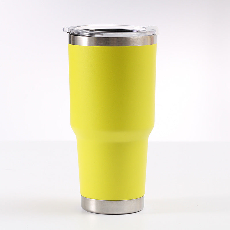 30oz Stainless Steel Car Cup American Large-mouth Beer Cup Large-capacity Thermal And Cold Insulation Ice Cup