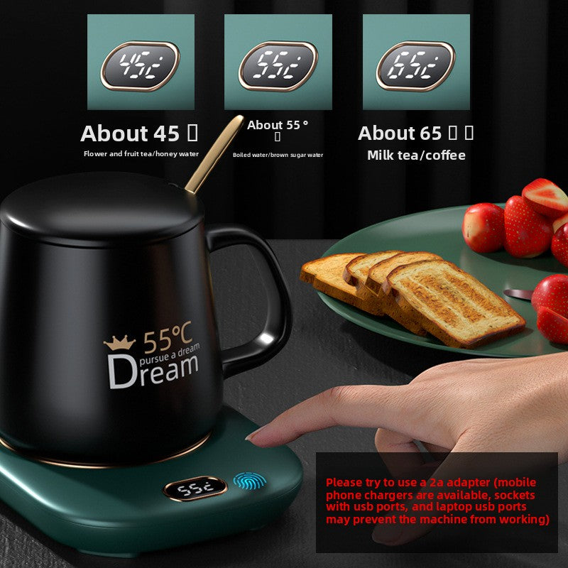 Intelligent constant temperature cup mat heater