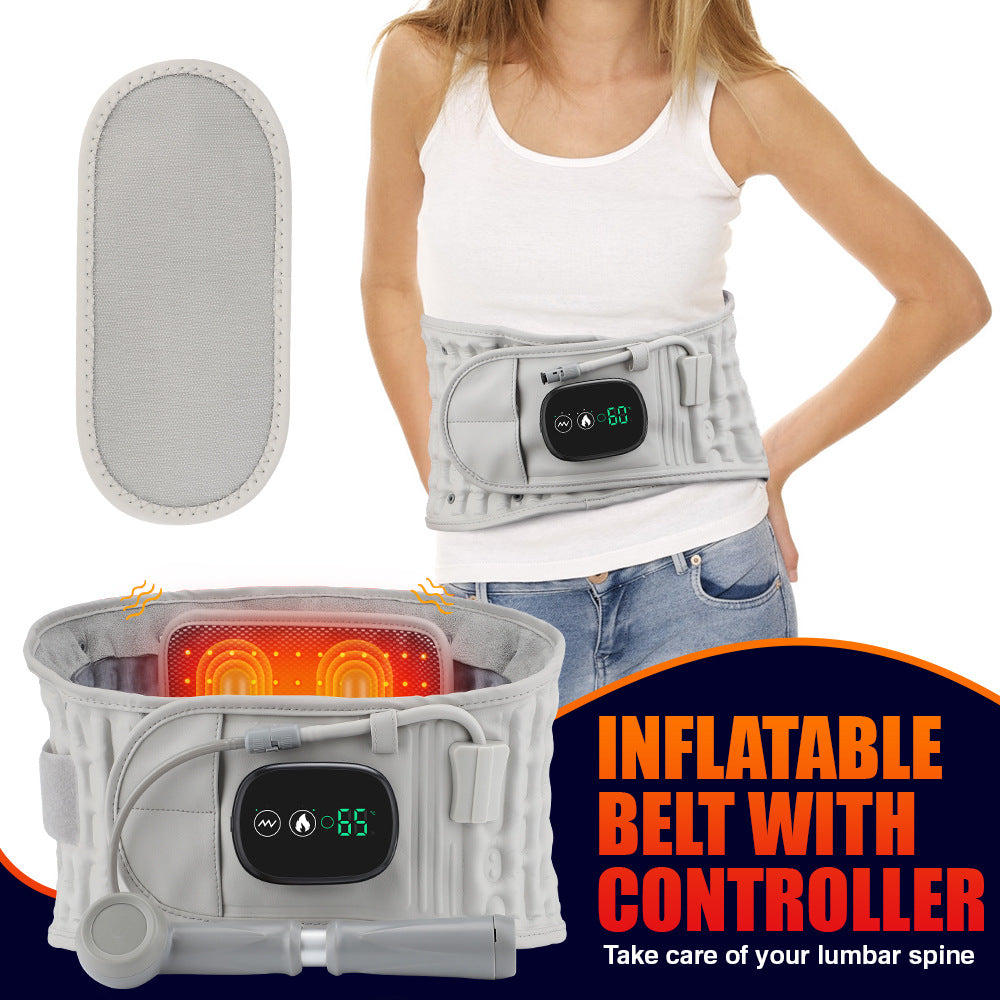 Inflatable Heated Massage Belt with Controller