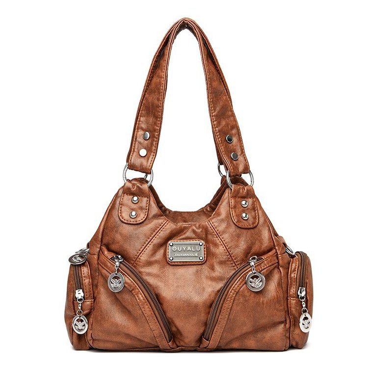 Retro Soft Leather Crossbody Bag