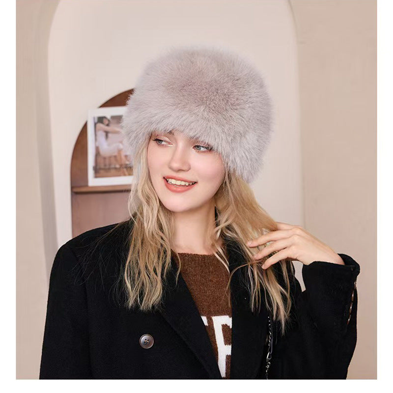 Thickened windproof warm versatile wool hat